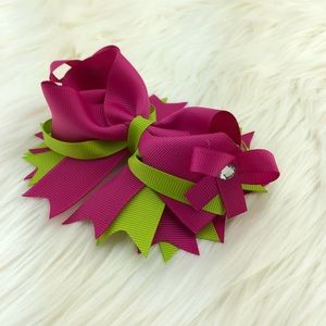 Accessories - Grosgrain head bow set pink, red and green Accessories - Grosgrain head bow set pink, red and green
